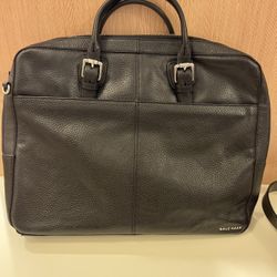 Cole Haan Black Leather Laptop Bag