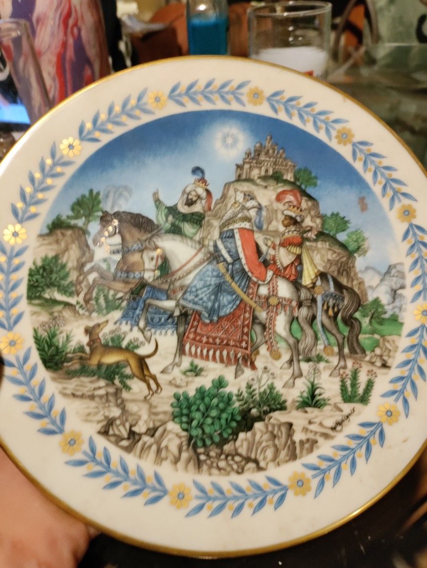 8 1/4 Inch Plate The Magi By Fritz Wegner Fleetwood's 1st Annual Christmas Play