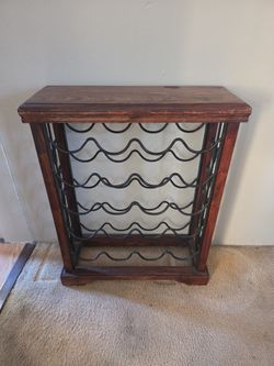 Wine rack console table