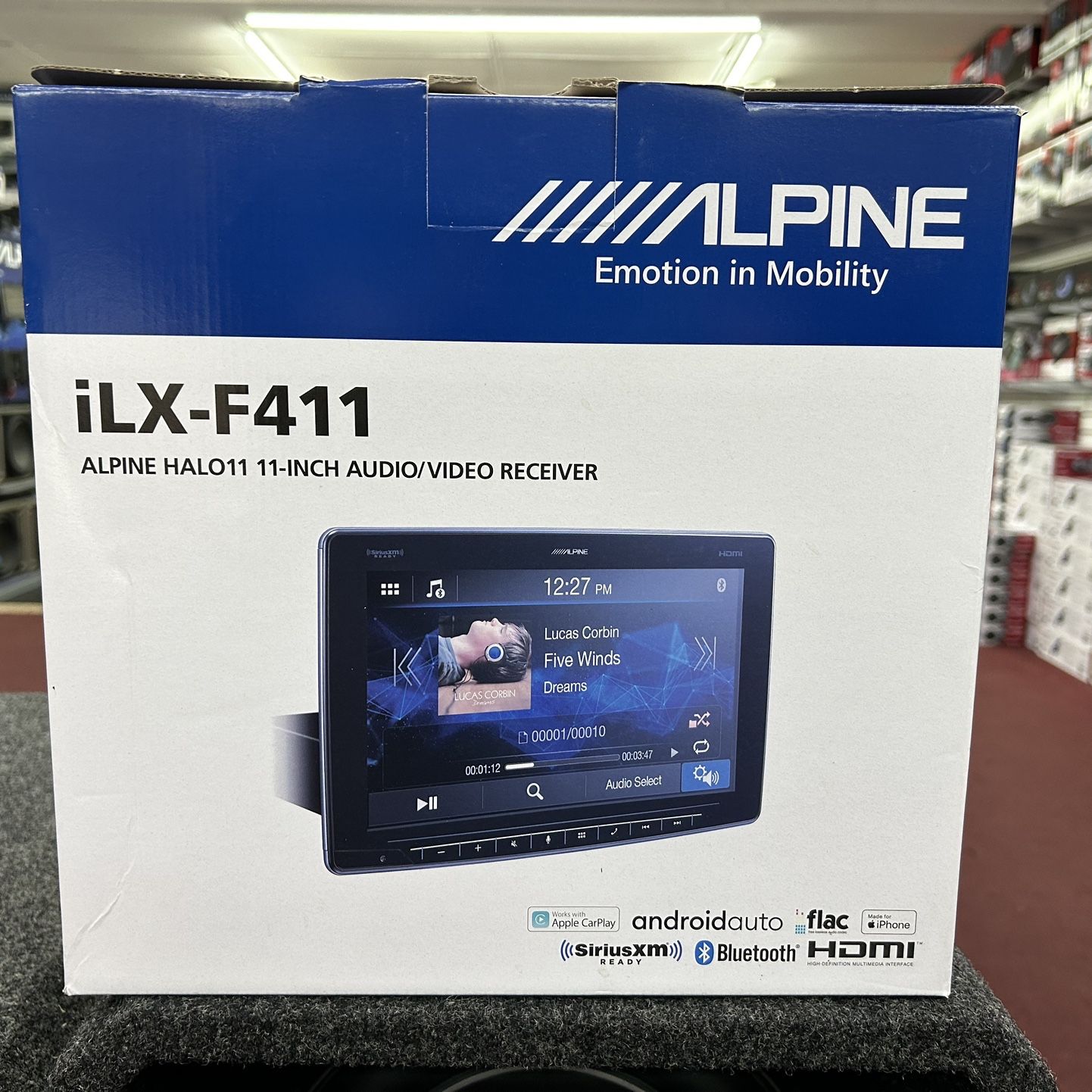 Alpine ILX-411 Apple Carplay, Android, Auto 11 Inch Touchscreen Stereo System