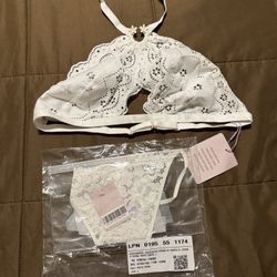 Broderie Lace Halter Set