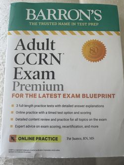 Adult CCRN BARRONS EXAM prep book