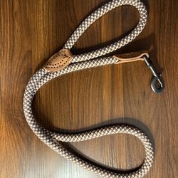 Heavy Duty Fabric and Leather Leash- 4 ft long