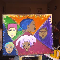 Large Afrocentric Painting 