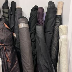 Mix Lot fabric for raincoats and lining materials perfect for any garment or craft you desire, hats, handbags, etc.