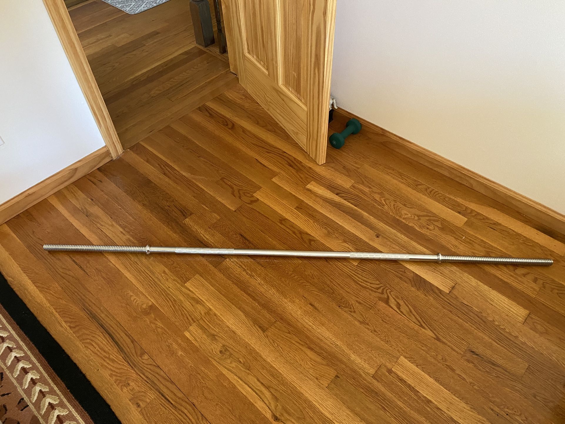 7’ Threaded Barbell No Rust
