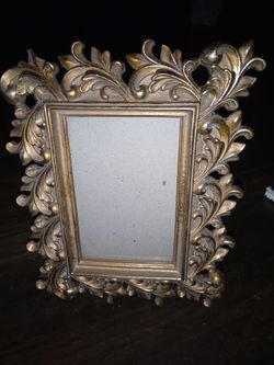 Gold wood frame