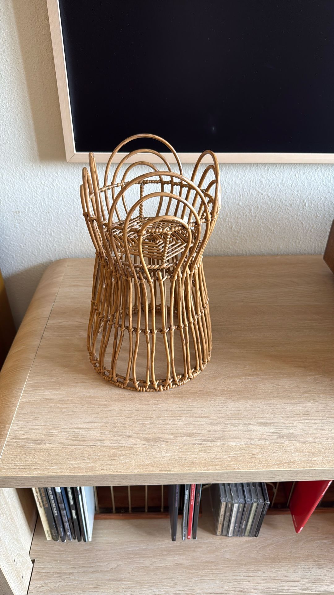 Small Rattan Plant Stand