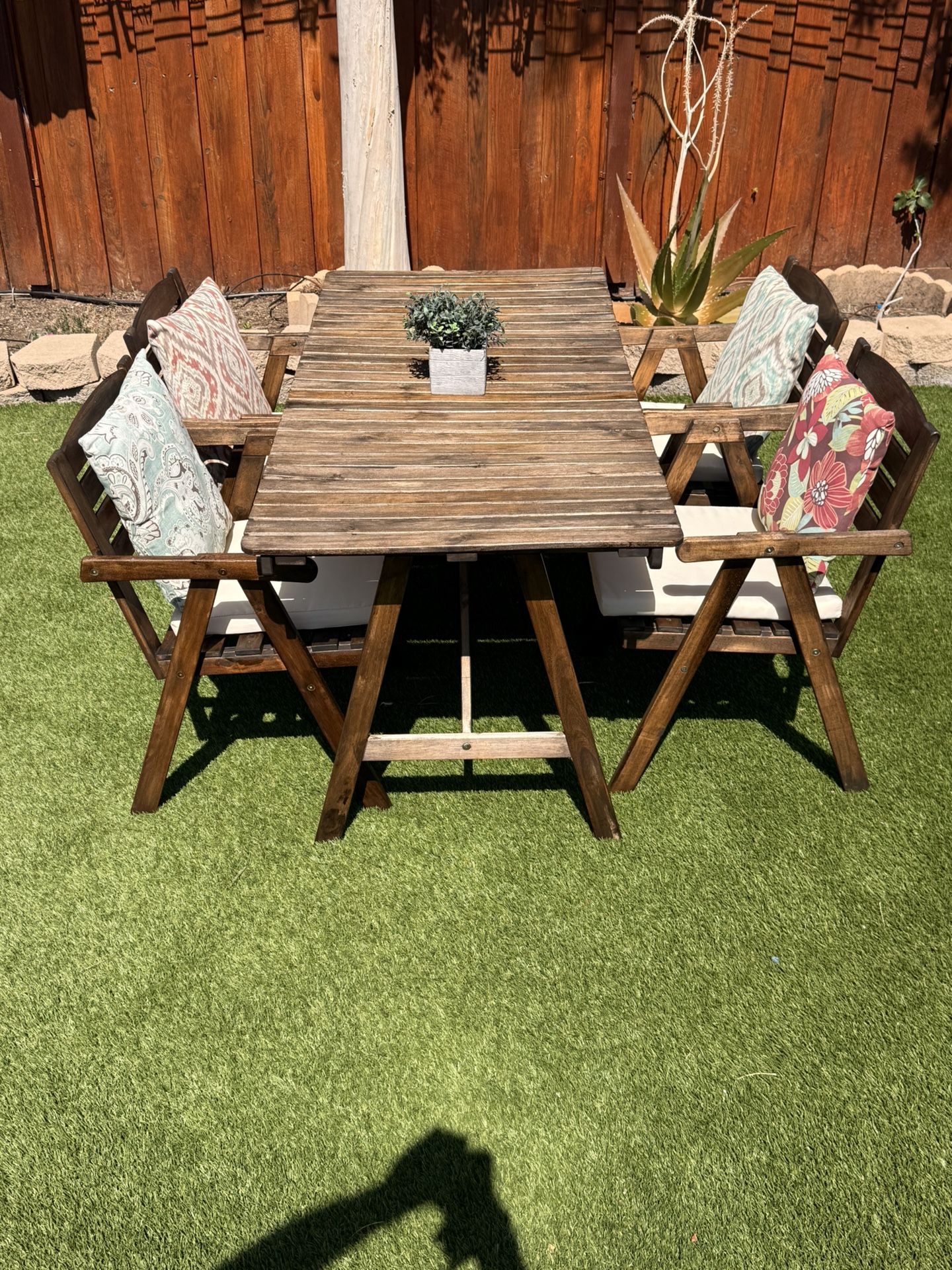 all wood dining set