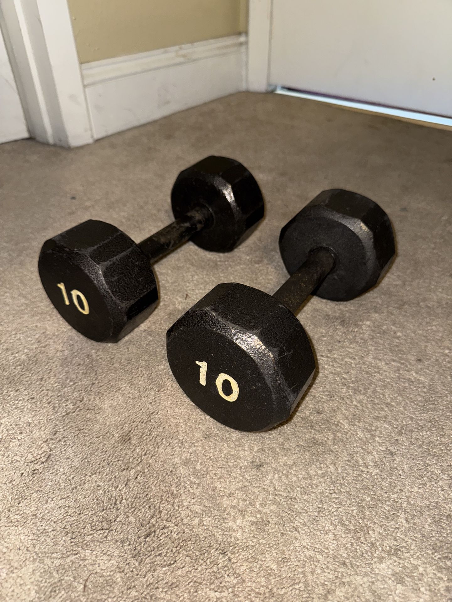 Dumbbells - Pair of 10s - Total 20 Pounds