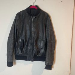 Salvatore Ferragamo jacket plaid sleeves