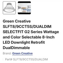 Electrical Green Creative Recess Can Lights Brand NEW