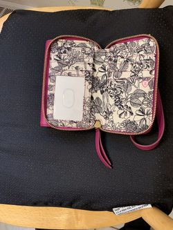 Vera Bradley leather wristlet