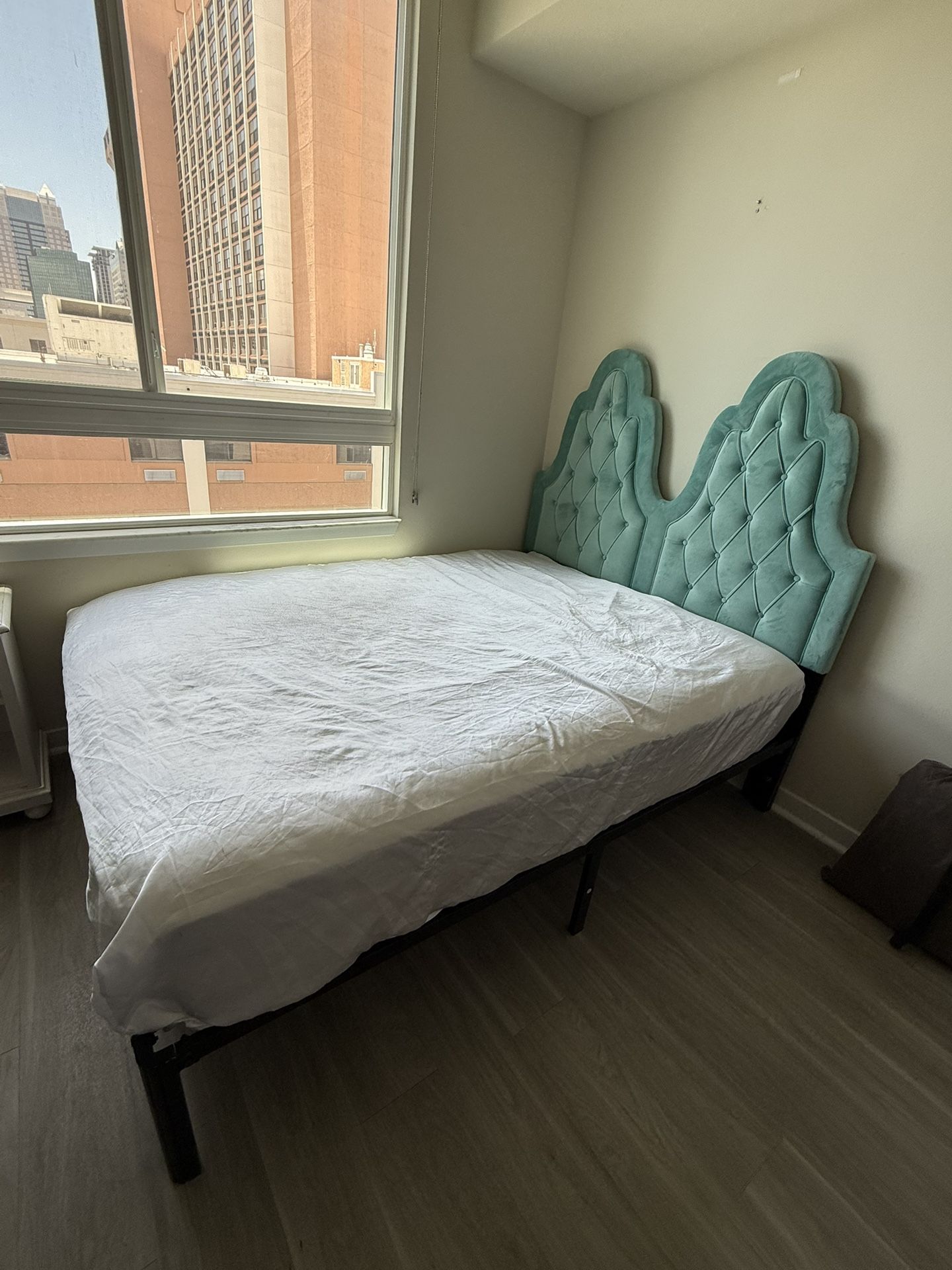 Queen velvet Bed Frame