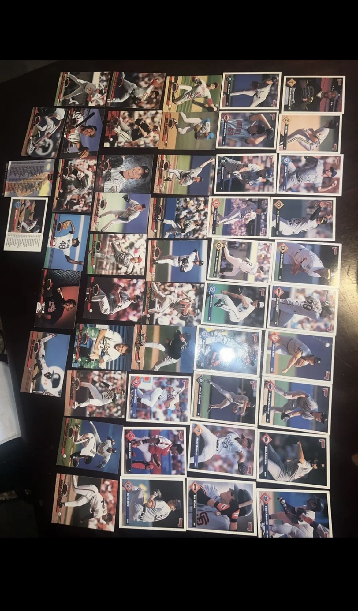 Late 80s Early 90s Topps and Donruss baseball cards