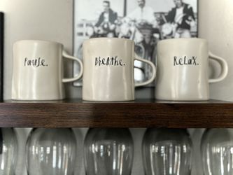Rae Dunn Coffee Mug Set
