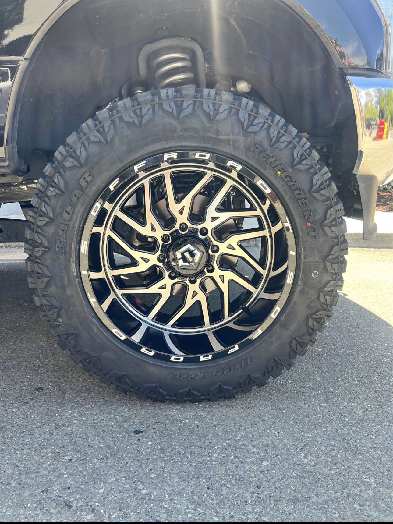 22x12 TIS Off-Road 544MB 8x170 W/ 37x12.50R22 RT Tires Package Deal, WE FINANCE