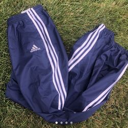 Adidas blue joggers/track pants