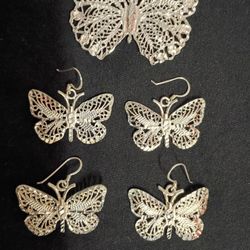 Vintage Unique Design Women's 925 Sterling Silver 