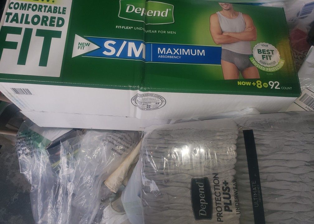 Never Open  MEN Depnds Maximum Absorbency 