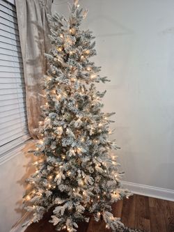 Flocked Christmas Tree
