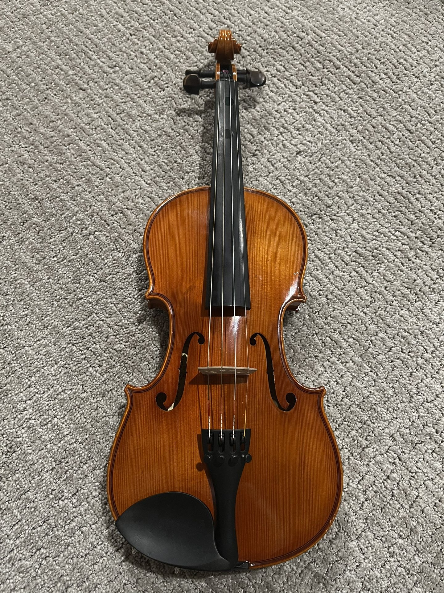 Violin, Bow, Case, And Accessories 