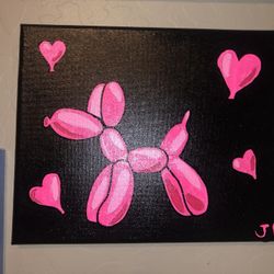 Pink Balloon Dog