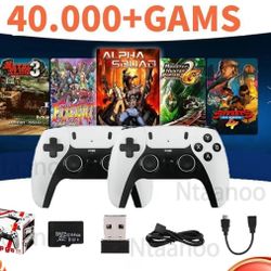 Video Game Stick Console, 2.4G Double Wireless Controller Game 4K 42,000 Games