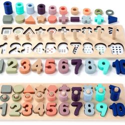 Wooden Number Puzzle for Toddler Activities