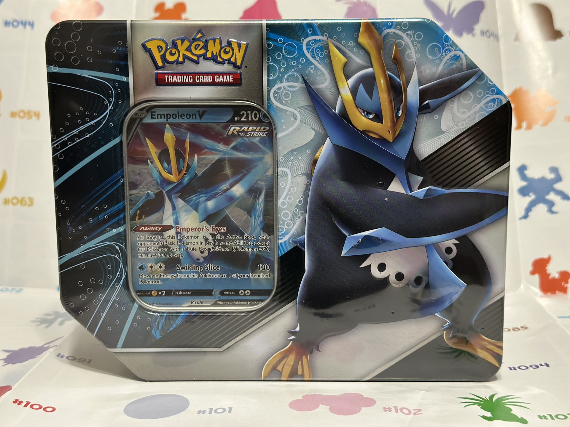 Pokemon Empoleon V Strikers Tin 2025 Reprint Evolving skies