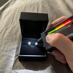 Iced Out Earrings 0.5 CT