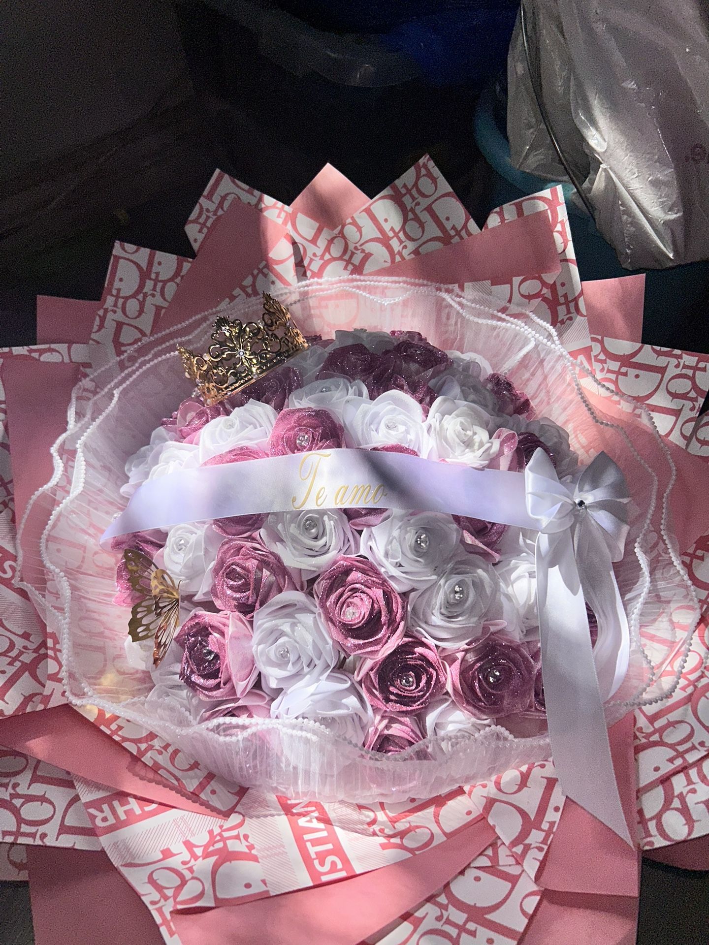 50 Eternal Glitter Roses π©·π€