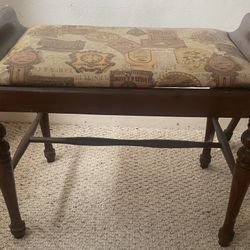 Antique sewing bench