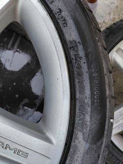 AMG RIMS WITH TIRES