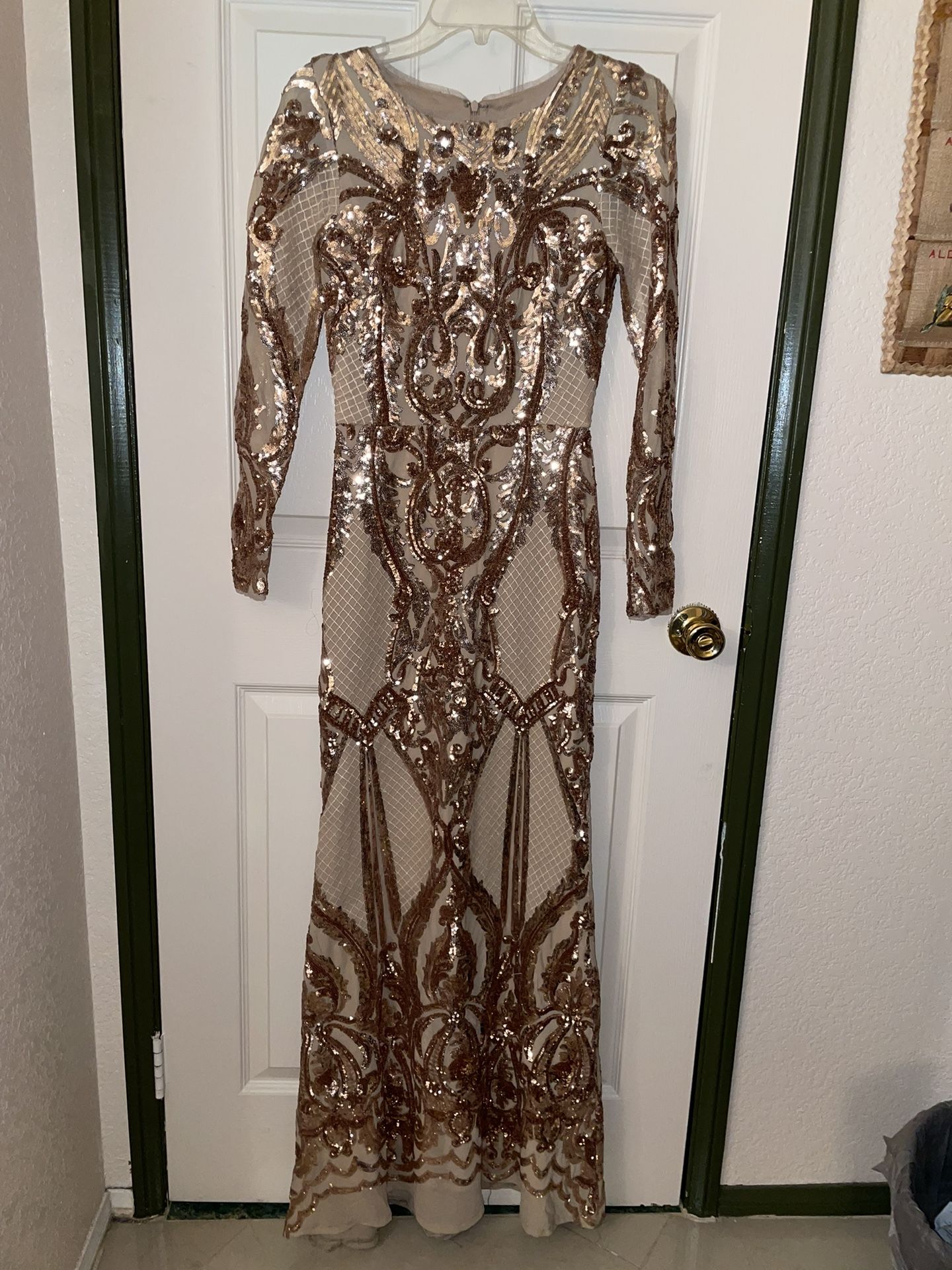 Gold Evening Dress