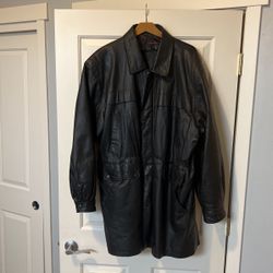 Men’s Full Length Leather Jacket
