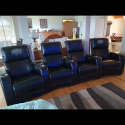 Theater Recliner Handle On each One/ no electricity 