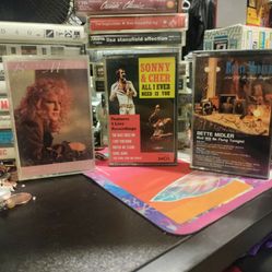 Bette Midler Sonny And Cher Music Cassette Tapes
