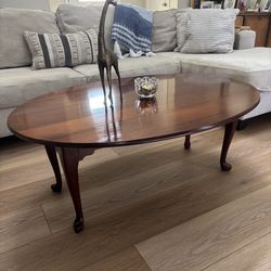 Cherry drop leaf coffee table
