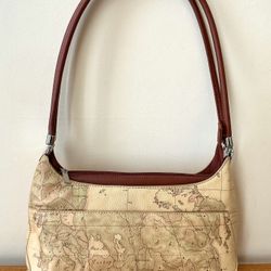 VTG Alviero Martini STYLE Faux Leather Geo Classic Medium Shoulder Bag NWOT