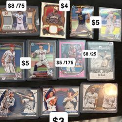 Baseball Cards - Numbered Inserts + More