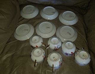 Haviland Limoges Cup And Saucer Antique French 1900s