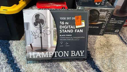 16 “ Digital Stand Fan 3-speed ( Hampton Bay)