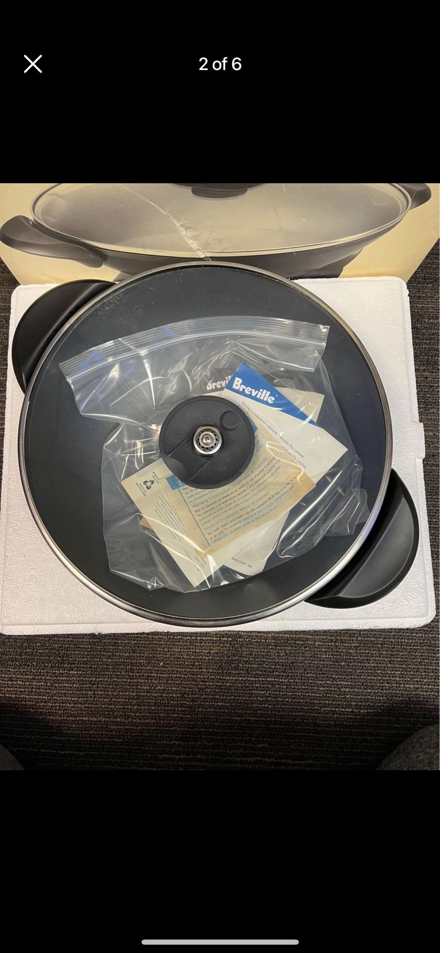 Breville Gourmet Wok 6 Quart NonStick Electric Wok EW30XL for Sale in