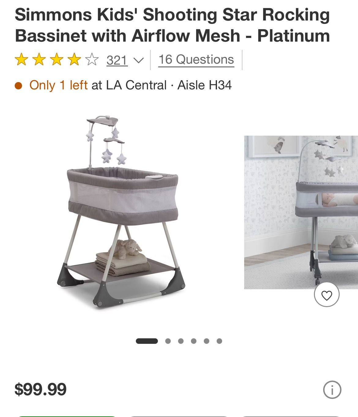 simmon kids bassinet