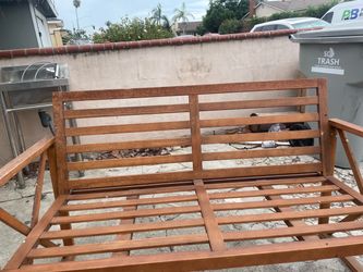 Wooden bench