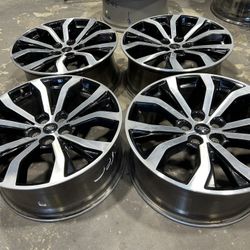 (4) OEM Wheels FORD Explorer  Rims 20" USED ORIGINAL Machined Black 5X4.5 