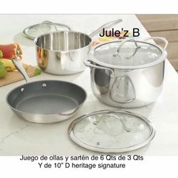 Princess House Juego De Ollas Y Sartén Nuevos En Sus Cajas 