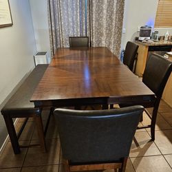 Counter Height Dining Table and Chairs
