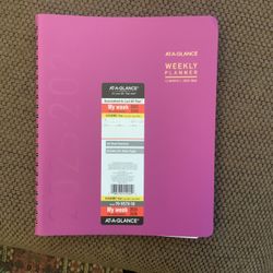 FREE!! AT-A-GLANCE Weekly Planner Academic Year.